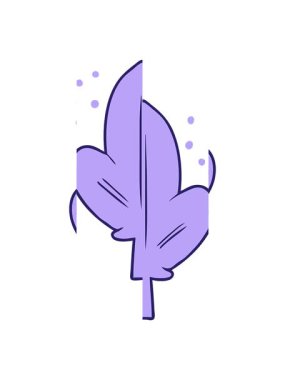 Çizgi film yaprak karalamalarının bölünen hareketi