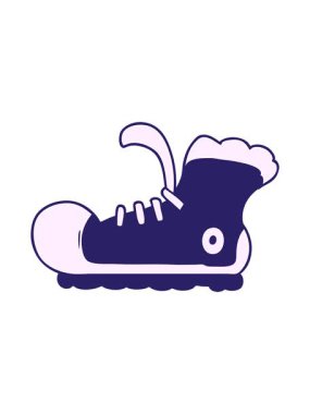 Çizgi film ayakkabısının parlak ışık efekti