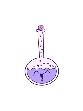 Karikatür kimyasal iksirin hareketli animasyonu