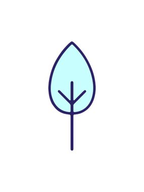 Basit yaprakların dönen hareketli canlandırması