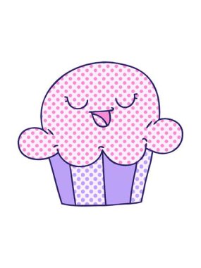 Çizgi roman stili neşeli çizgi filmin animasyonunu salla ve duraklat.