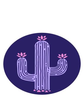 bir çizgi film kaktüsünün hareketli animasyonu