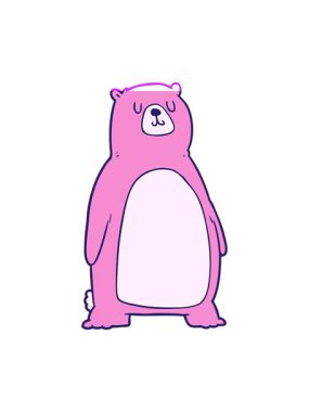 Karikatür kutup ayısının animasyonunu güçlendir