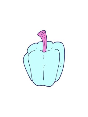 biberin düz renk illüstrasyonunun gösterişli satış animasyonu