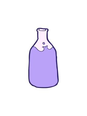 Çizgi film şişesinin bölünme etkisi