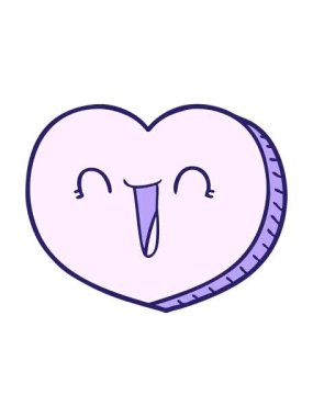 Çizgi film aşk kalbi animasyonunun efektini piksel yap