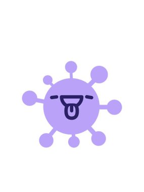 Yanıp sönen radyal çizgiler tatmin olmuş virüsün canlandırması