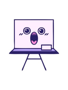 Beyaz bir panonun gölgeli çizgi filminin hareketli animasyonu