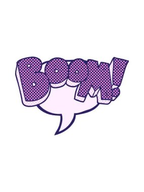 freehand çizilmiş çizgi roman baloncuğu karikatür patlamasının basınçlı animasyonu