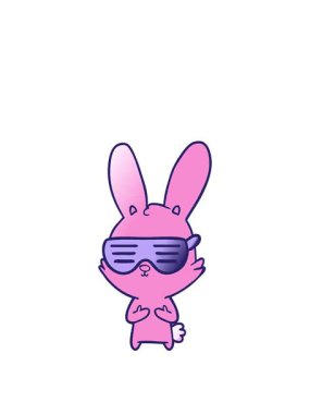 Çizgi film tavşan elinin animasyonunu genişletiyorum.