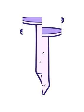 Çizgi film çivisinin bölünen hareketi