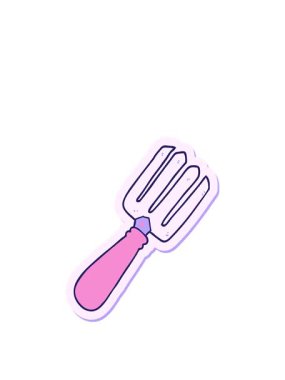 Çizgi film çatalının çıkartmasını uzatıyorum.