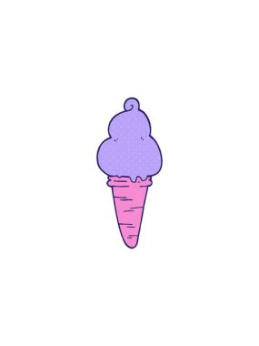 Çizgi film dondurma karalamalarının gösterişli satış animasyonları