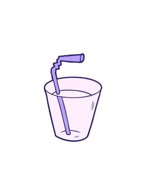 Çizgi film içkilerinin samanla gösterişli satışları