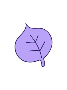 Basit, muhteşem bir yaprağın karikatürünün gösterişli satış animasyonu.