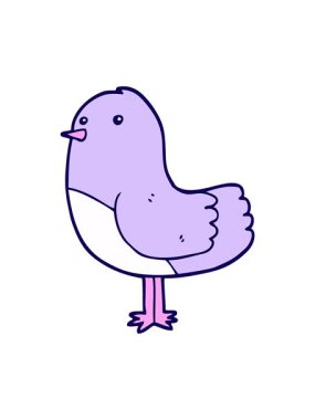 parlak renkli kuşun neon ışık efekti animasyonu