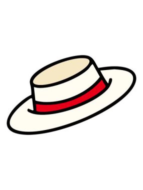 geleneksel Brezilya şapkasının neon ışık efekti animasyonu