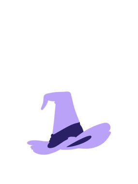 rise and float animation of a spooky witch hat
