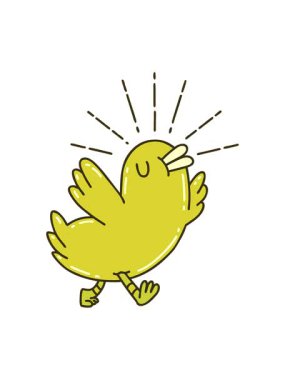 Geleneksel dövme stili kuşun renk canlandırması