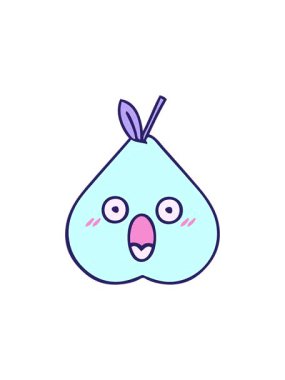 Tatlı bir armut çizgi filminin hareketli animasyonu