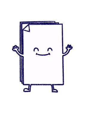 Ofis Kağıt Tebeşir Çiziminin neon ışık efekti canlandırması