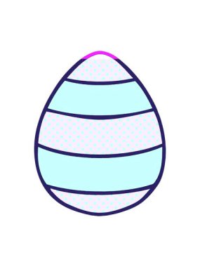 Çizgi roman tarzı Paskalya Yumurtası çizgi filminin animasyonunu canlandırın.