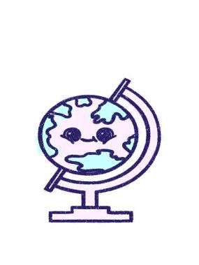 Globe Chalk Çiziminin hareketli animasyonu