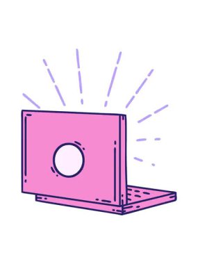 Geleneksel dövme stili dizüstü bilgisayarın canlandırma efektini piksel hale getir