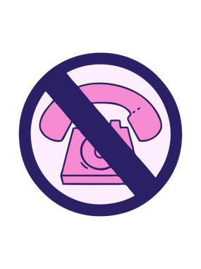 Parlak ışık efekti çizgi filminde işaretlenmeye izin verilmeyen telefonlar