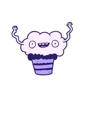 Komik çizgi film kekinin yükseliş ve yüzme animasyonu