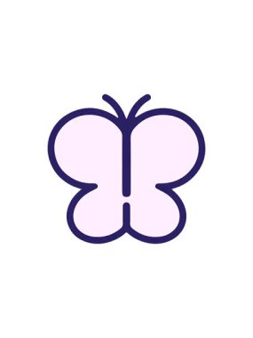 Basit ve cesur kelebeğin gösterişli satış animasyonu