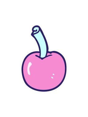 karikatür kirazının dönen hareket animasyonu