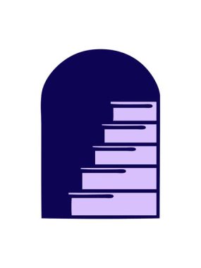 Dövmenin neon ışık efektleri geleneksel bir basamağa açılan kapı tarzında.