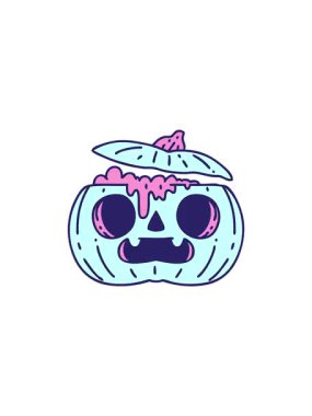 Ürkütücü Cadılar Bayramı balkabağının gösterişli satış animasyonu