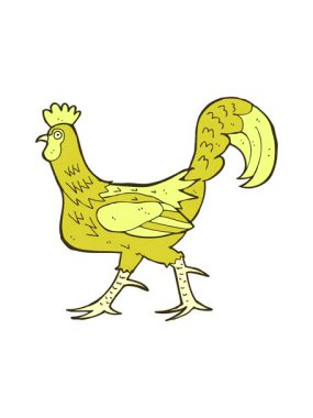 horoz resimlemesinin renk animasyonu değişiyor