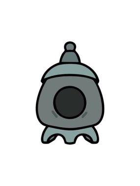 Geleneksel Japon ishidoro taş tapınağının dikkat çekici animasyonu