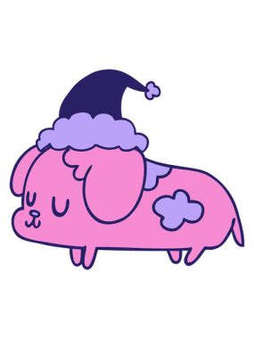 Parlak ışık efektleri şirin Noel yavrularının animasyonları