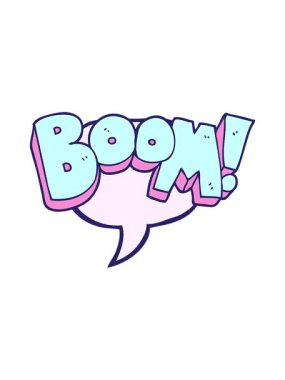 serbest konuşma baloncuğu karikatür patlamasının basınçlı animasyonu