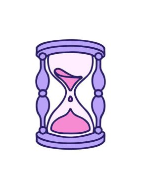 Bir saatin görüntüsünün dönen hareketli animasyonu