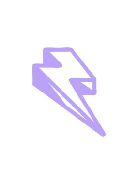 Yıldırım simgesinin dönen hareket animasyonu