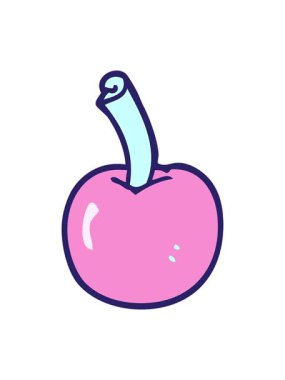 Çizgi film kirazının animasyonunu salla ve durdur