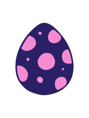 jiggle and pause animation of quirky cartoon easter egg