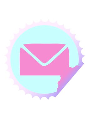 Bir kağıdın dairesel kabuk soyma çıkartması çizgi filminin hareketli animasyonu