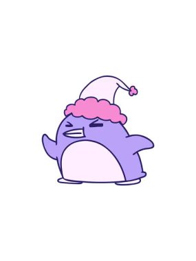 Kawaii pengueninin el yapımı, gösterişli satış animasyonu.