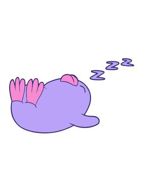 Uyuyan penguenin hareketli animasyonu