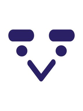 kalın kaşlı kuş yüz ikonunun canlandırma efekti