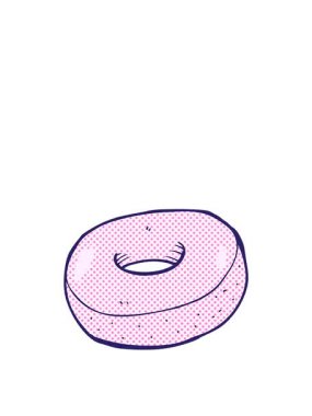 Bir çizgi film donutunun yükselişi ve yüzüşü