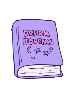 Karikatür rüya günlüğünün titreşimli hareketi