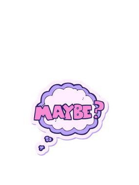 Bir çizgi film sembolünün çıkartmasının yükselişi ve yüzüşü