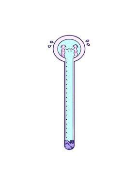 karikatür termometresinin ağlamasını durdurup duraklat